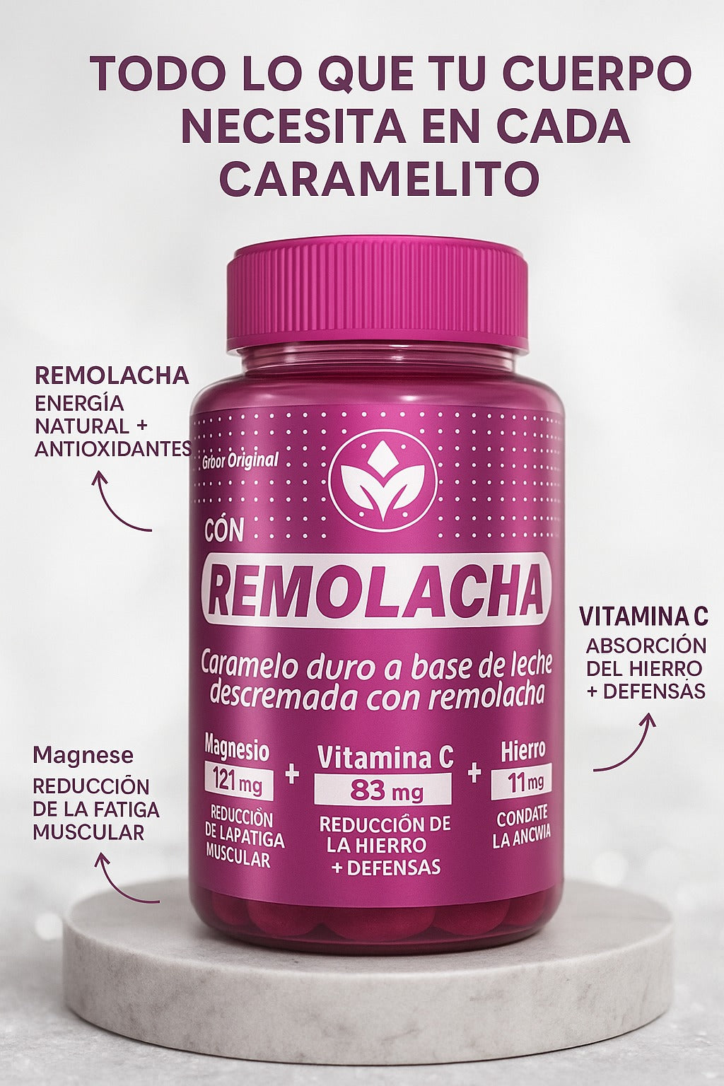 Caramelo de remolacha